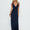 femora Frederica Plunge Maxi Dress Navy – Elegant Navy Plunge Neck Maxi Dress
