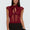 femora Anistasia Mesh Keyhole Corset Top Burgundy – Burgundy Mesh Keyhole Corset Top