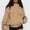 Femora Double Life Funnel Neck Cargo Jacket for Women – Beige