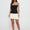 femora Mariselle Layered Corset Mini Dress Black / Cream – Black & Cream Layered Corset Mini Dress