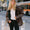 Femora Nunez Faux Leather Jacket for Women – Washed Brown / Black