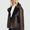 Femora Nunez Faux Leather Jacket for Women – Washed Brown / Black