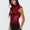 femora Anistasia Mesh Keyhole Corset Top Burgundy – Burgundy Mesh Keyhole Corset Top