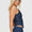 femora Charismatic Denim Corset Dark Pinstripe – Korean Style Pinstripe Denim Top