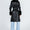 Femora Brooklyn Faux Leather Long Coat for Women – Black